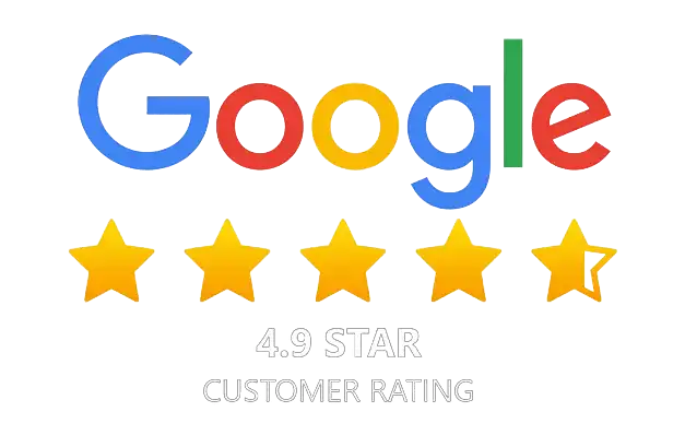 Google 4.9 star customer rating
